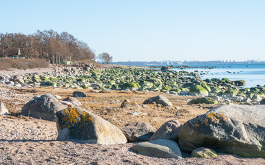 stones in sea coast