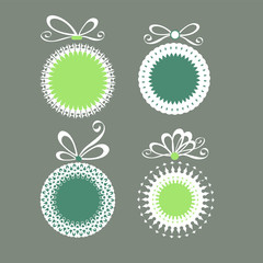 Christmas toys isolated on the background