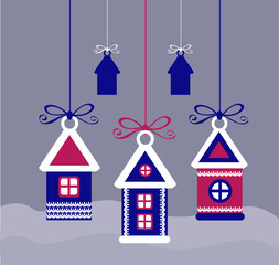 Christmas toys isolated on the background