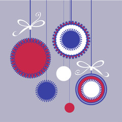 Christmas toys isolated on the background