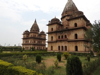 Fototapeta na wymiar Chhatri, clear day, Orchha, Madhya Pradesh, India.