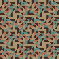 Abstract Retro Geometric Background. Vector