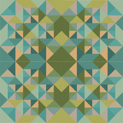 Abstract Retro Geometric Background. Vector Illustration