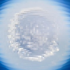 Abstract cube 3d extrude background,  digital art.