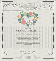 Greeting card, invitation card wedding card