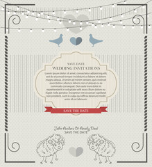 Greeting card, invitation card wedding card