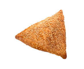 Puff pastries with meat, samosa.