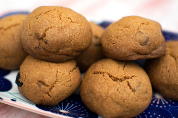 White choco and cranberries cookies