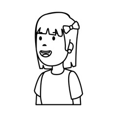 Obraz premium little girl kid character