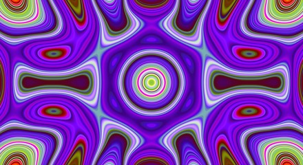 Psychedelic symmetry abstract pattern and hypnotic background,  wallpaper artistic.