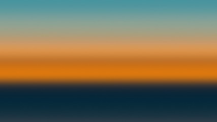 Background gradient sunset blue orange,  sunlight horizon.