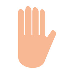 hand stop isolated icon