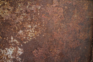 Old, dirty, rusty surface. Corrosion of metal.