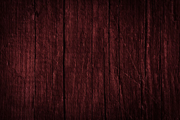 Obraz premium Texture of dark burgundy old rough wood. Mahogany abstract background for design. Vintage retro
