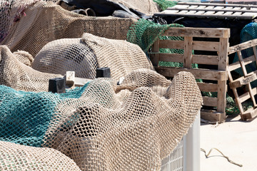 Obraz na płótnie Canvas fishing nets ready