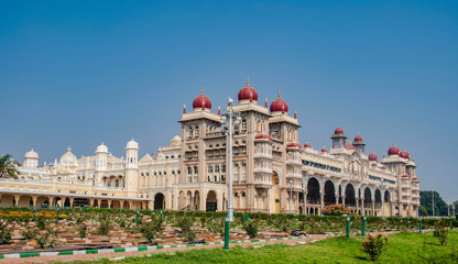 The famous Mysore palace in India
