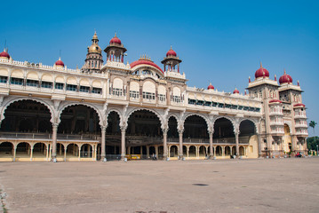Naklejka premium The famous Mysore palace in India