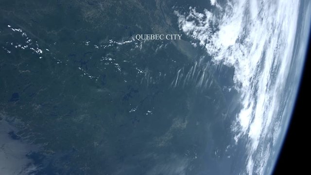 Quebec city seen from space - Some elements furnished by NASA