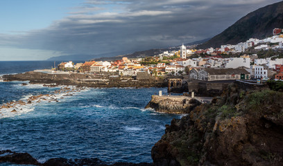 Coastal town of Garachico on the Northern Coast of Tenerife, Spain