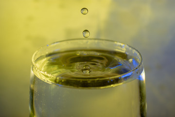 Splashing water drop