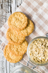 Crispy oatmeal cookies.