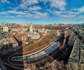 Orthodox cathedrals in architecture-historical ensemble Rogozhskaya sloboda in Moscow, Russia....