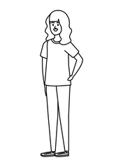 beautiful young woman character