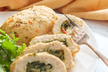 Mediterranean Stuffed Chicken Breasts