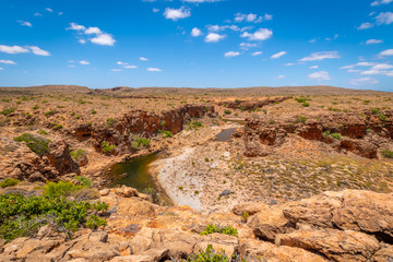 Fototapeta na wymiar Yardie Creek Gorge view at the Cape Range National Park Australia