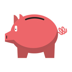 Piggybank money savings isolated