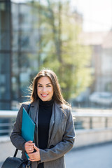 Fototapeta premium young business woman