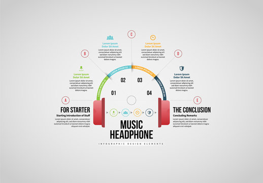 Music Headphone Infographic