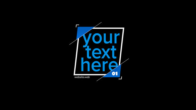 Triangular Corners Boxed Title