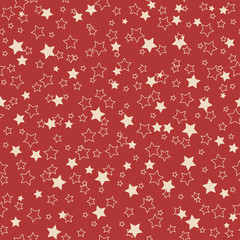 American stars seamless pattern