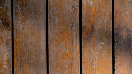 Old wooden floor background. The cracks in the wooden floor.