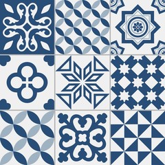 traditional_geometric seamles vector tiles pattern 05