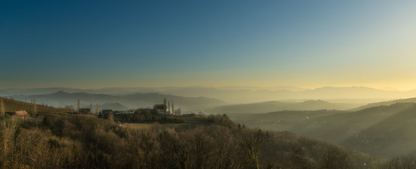 Abenddämmerung in der Südsteiermark