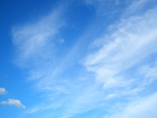 Naklejka na ściany i meble blue sky with cloud, a clear day's sky