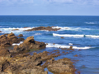 Ocean at a rocky coast