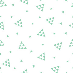 Vector White and Green Triangle Pattern. Great for Weddings, wrapping paper, wallpaper, invitations and fabric.