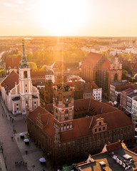 Stare Miasto - Toruń o zachodzie 