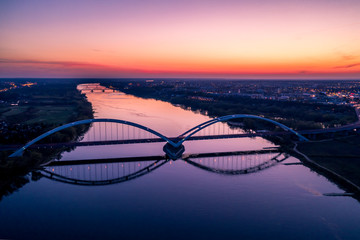Bridge over River - sunset