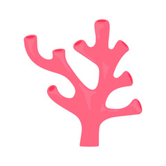 coral logo isolated on white