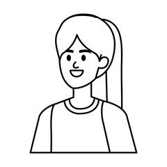 beautiful young woman character