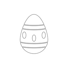 Easter egg outline icon. Elements of Easter illustration icon. Signs and symbols can be used for web, logo, mobile app, UI, UX