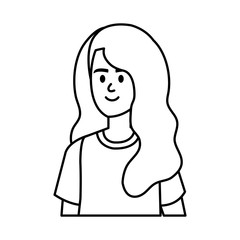 beautiful young woman character