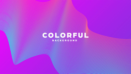 Modern minimal colorful abstract background, lines and geometric shapes design with gradient color. Vector illustration.