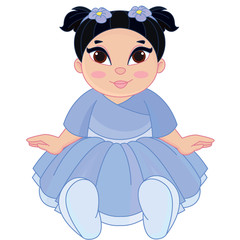 Cute little baby doll