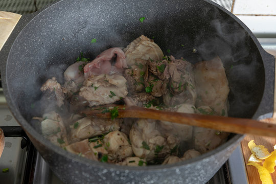 preparazione del coniglio alla cacciatora
