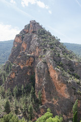 Close-up the  mountain in the nature